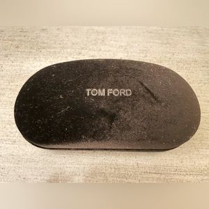 Tom Ford dark brown velvet sunglass case